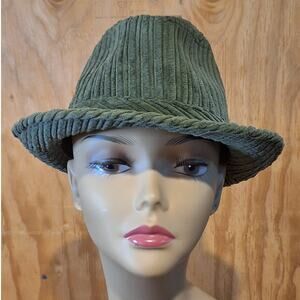 Something Special L.A. Fedora Women's One Size Olive Green Corduroy Classic